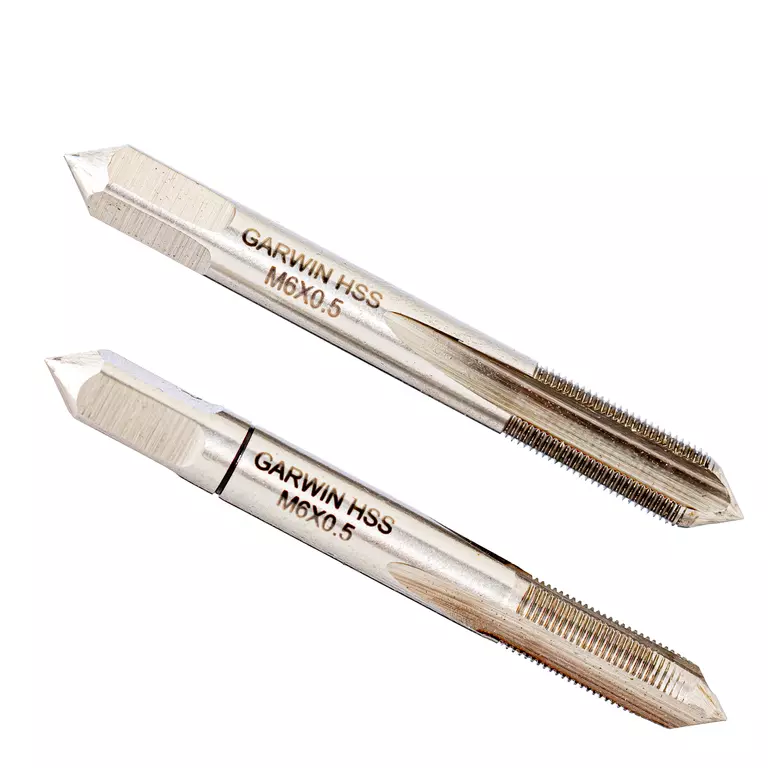 GARWIN GM-TF060050 Метчики ручные M6х0,5, HSS-G, DIN 2181, 6H, комплект из 2 шт.