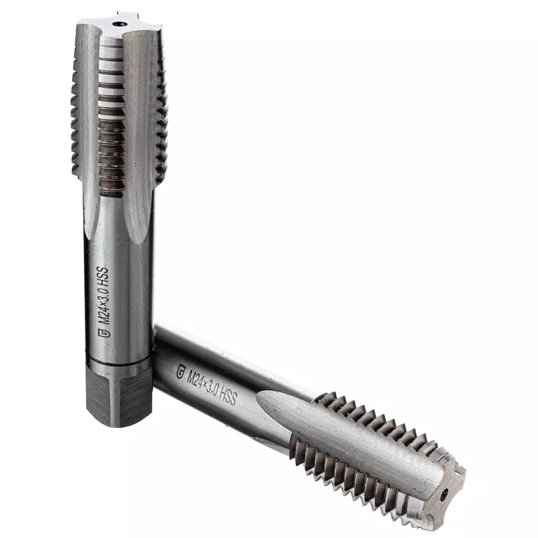 GARWIN GM-TC24300 Метчики ручные M24, HSS-G, DIN 352, 6H, комплект из 2 шт.