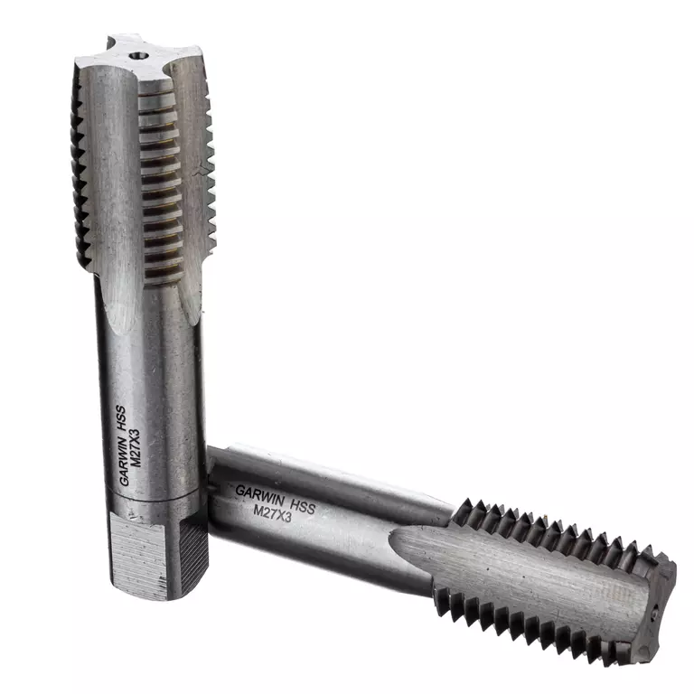 GARWIN GM-TC27300 Метчики ручные M27, HSS-G, DIN 352, 6H, комплект из 2 шт.