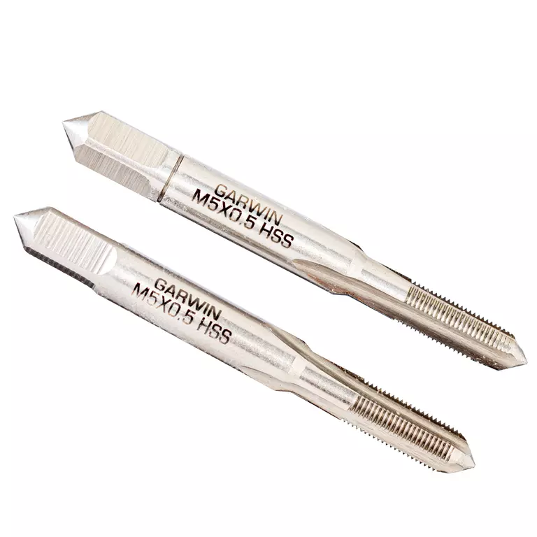GARWIN GM-TF050050 Метчики ручные M5х0,5, HSS-G, DIN 2181, 6H, комплект из 2 шт.