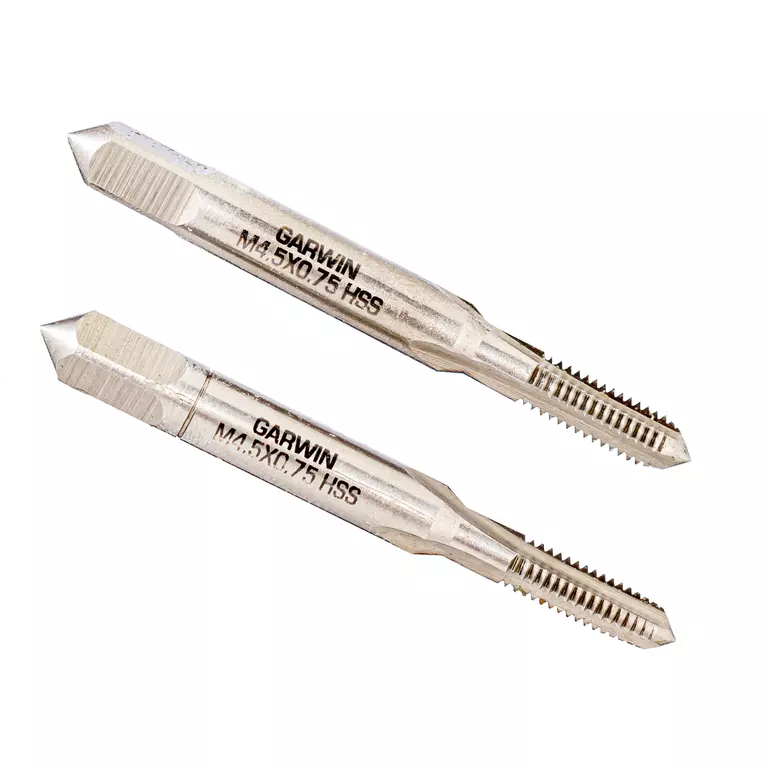 GARWIN GM-TC045075 Метчики ручные M4,5, HSS-G, DIN 352, 6H, комплект из 2 шт.