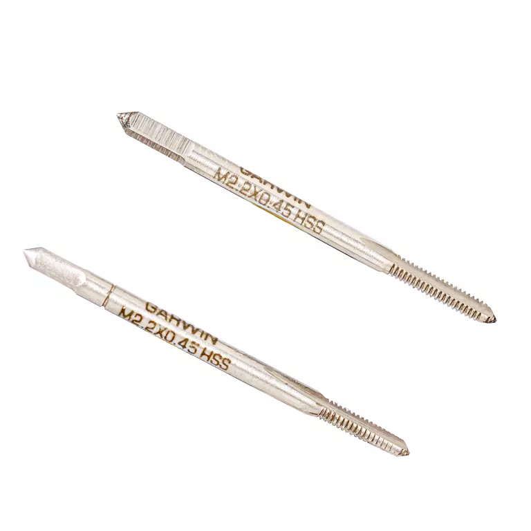 GARWIN GM-TC022045 Метчики ручные M2,2, HSS-G, DIN 352, 6H, комплект из 2 шт.