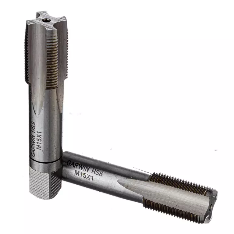 GARWIN GM-TF150100 Метчики ручные M15х1, HSS-G, DIN 2181, 6H, комплект из 2 шт.