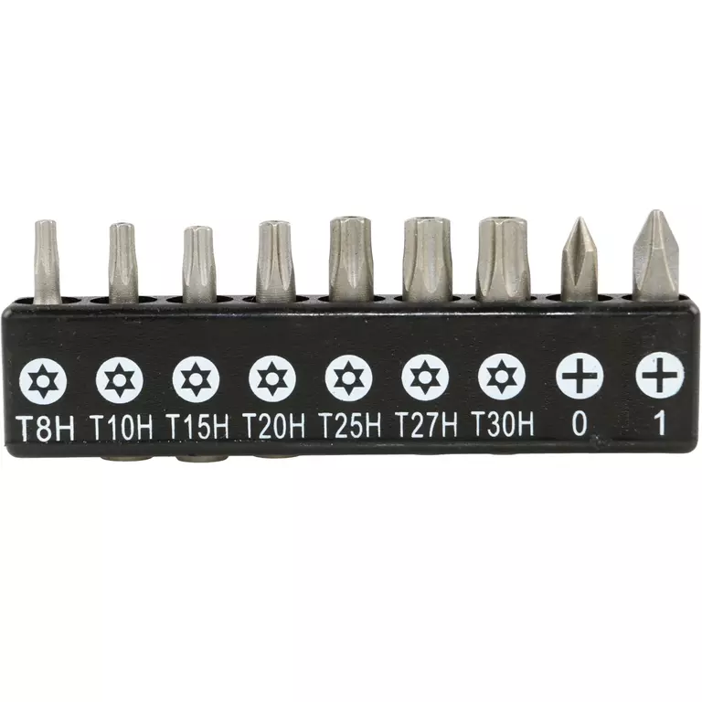 Набор бит 1/4" 25 мм на держателе TORX с отв., PH