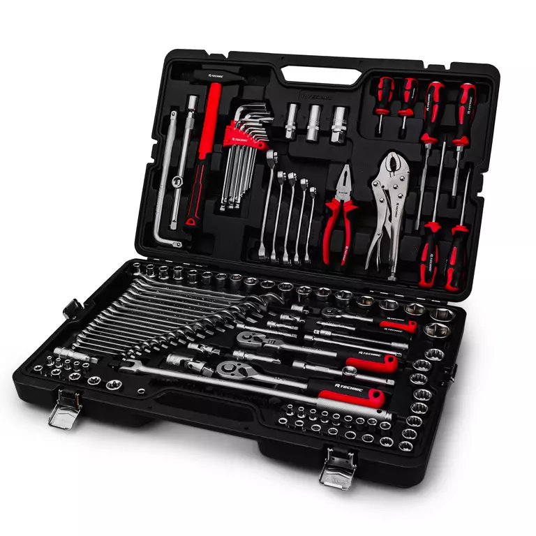 Набор ручных инструментов RUNTEC TECHNIC 142 предмета 1/2", 3/8", 1/4"
