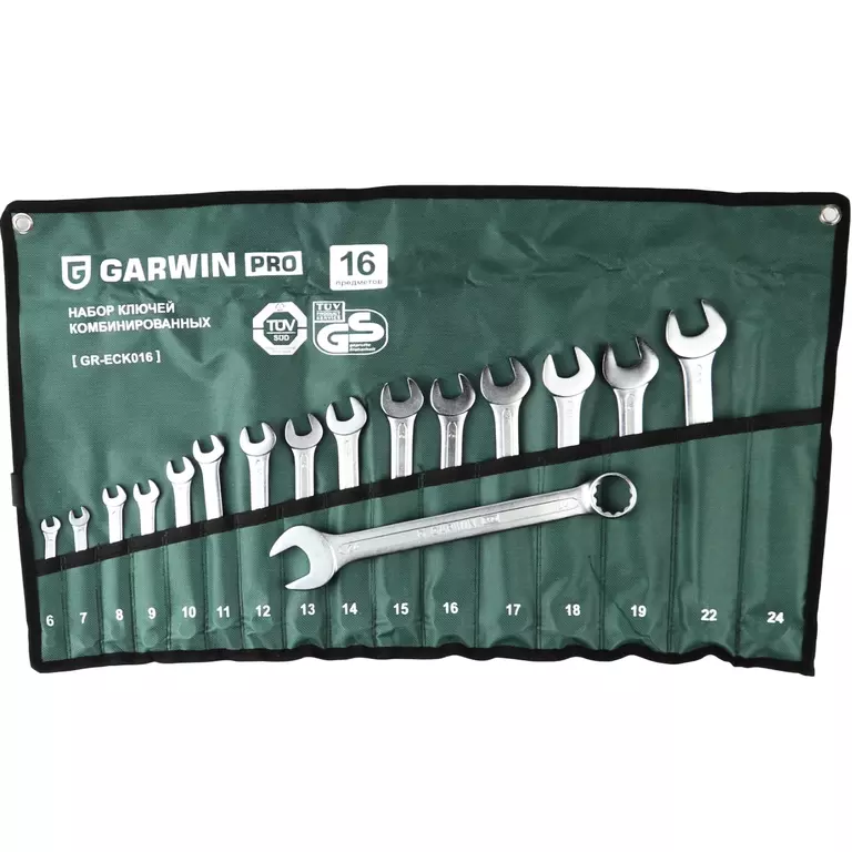 GARWIN GR-ECK016 Набор ключей комбинированных 16 предметов 6-24 мм