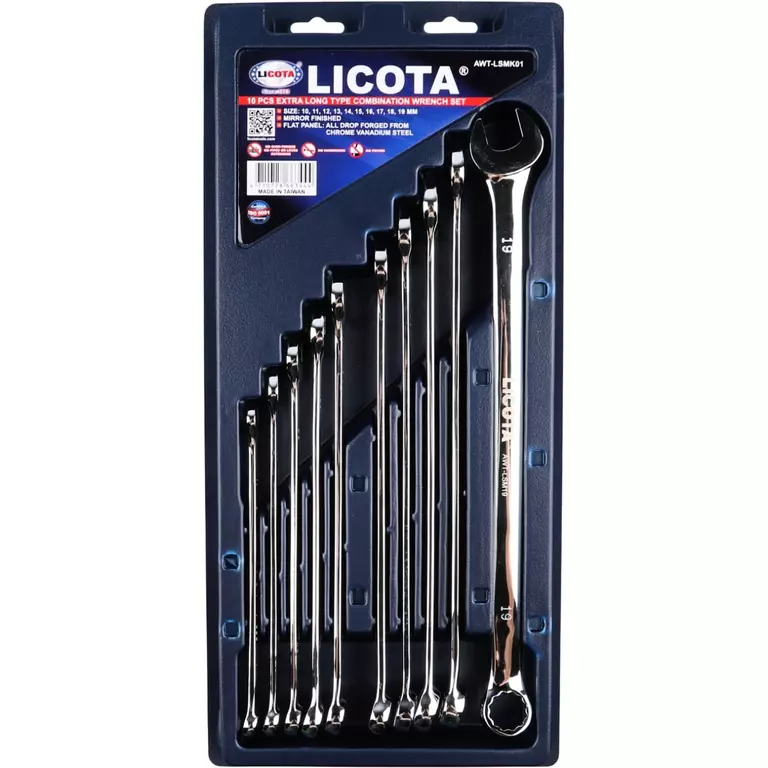 Licota AWT-LSMK01 Набор ключей экстрадлинных 10 пр. 10-19 мм