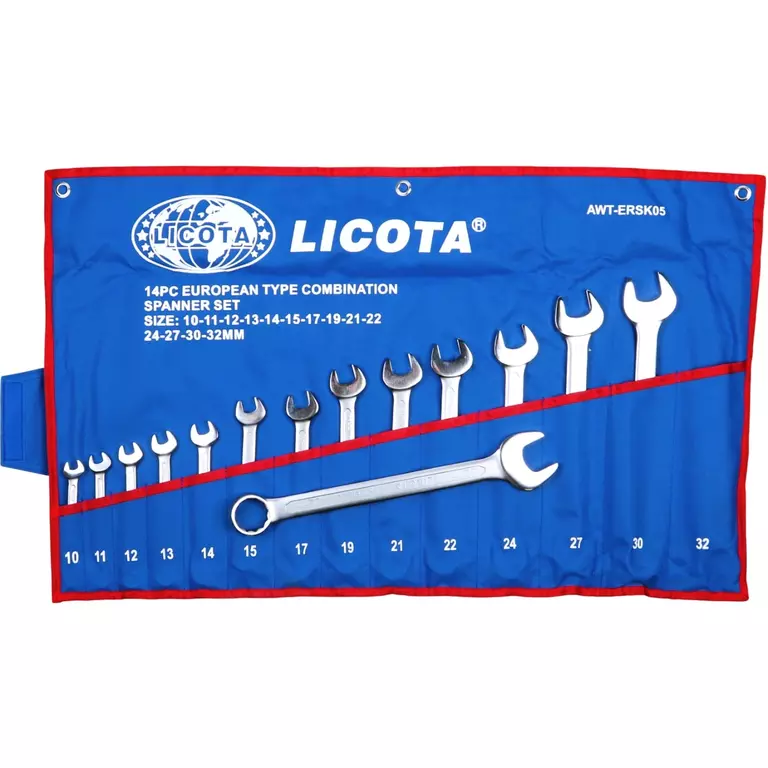Licota AWT-ERSK05 Набор ключей комбинированных 14 предметов 10-32 мм Licota AWT-ERSK05 Набор ключей комбинированных 14 предметов 10-32 мм