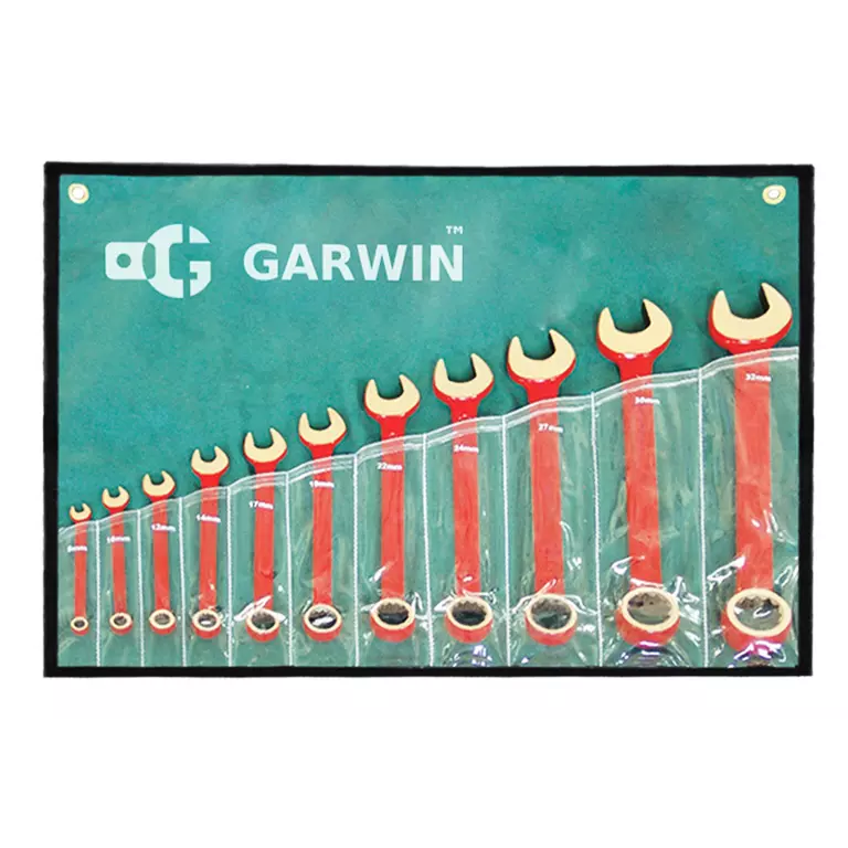 GARWIN GSK-0209 Набор ключей комбинированных искробезопасных 8-27 мм, 9пр.