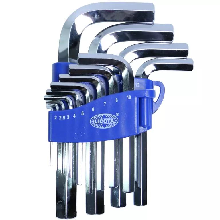 Licota HW1M019H2S2 Набор шестигранников угловых 13пр., 2-19 мм