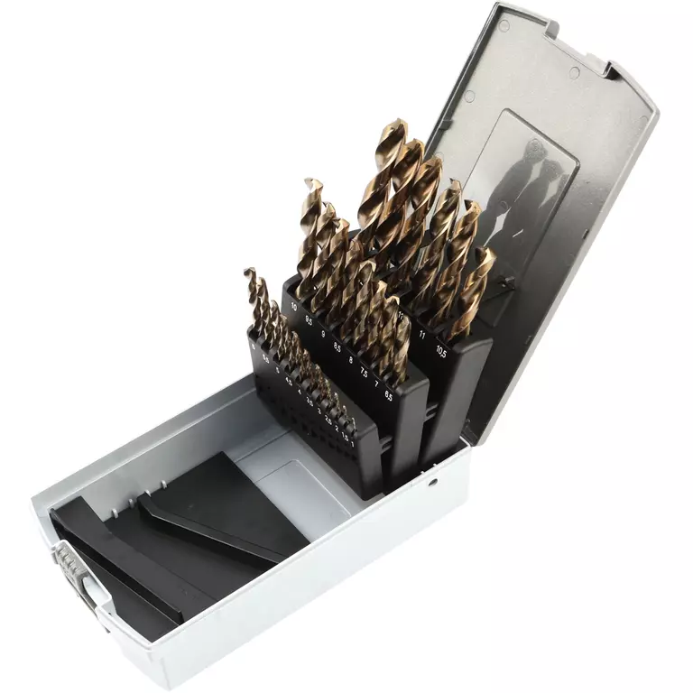 GARWIN GM-BS25C Набор сверл 1.0-13.0 х 0,5 мм 25пр. HSS-CO Spiralbohrer (Metall)