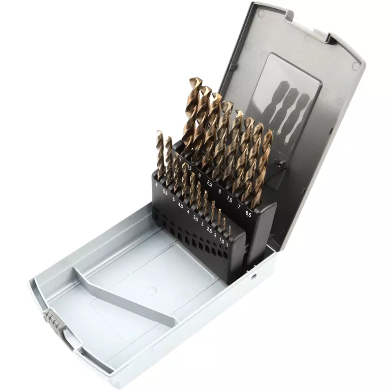 GARWIN GM-BS19C Набор сверл 1.0-10.0 х 0,5 мм 19пр. HSS-CO Spiralbohrer (Metall)