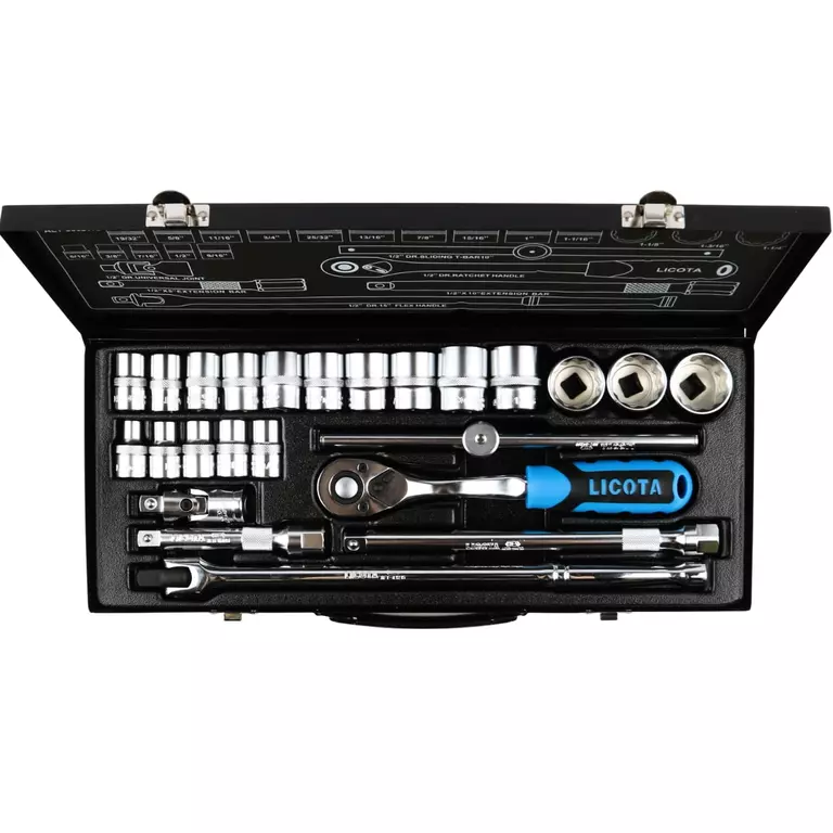 Licota ALT-5002WS Набор торцевых головок 1/2", 12гр., 5/16 - 1-1/4", 24пр.