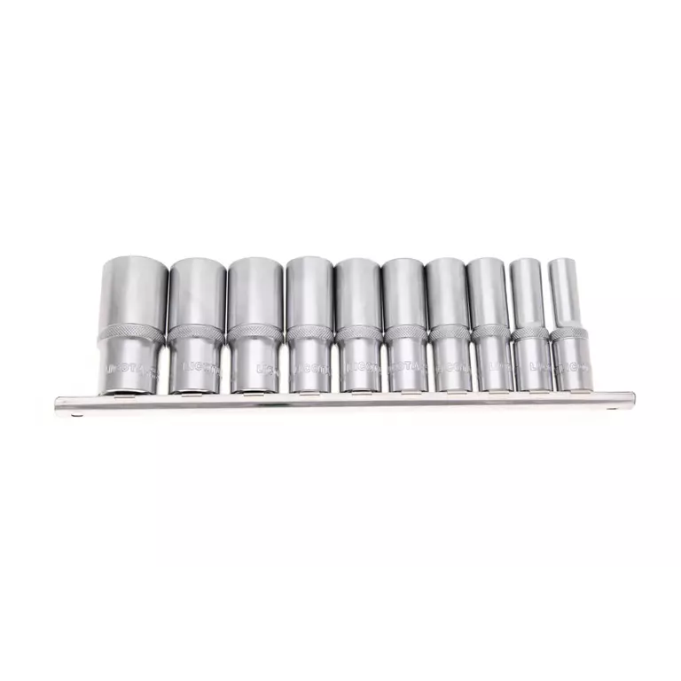 Licota TBS-23004 Набор глубоких торцевых головок 3/8" 12 гр. 5/16"-13/16" 9пр. на линейке