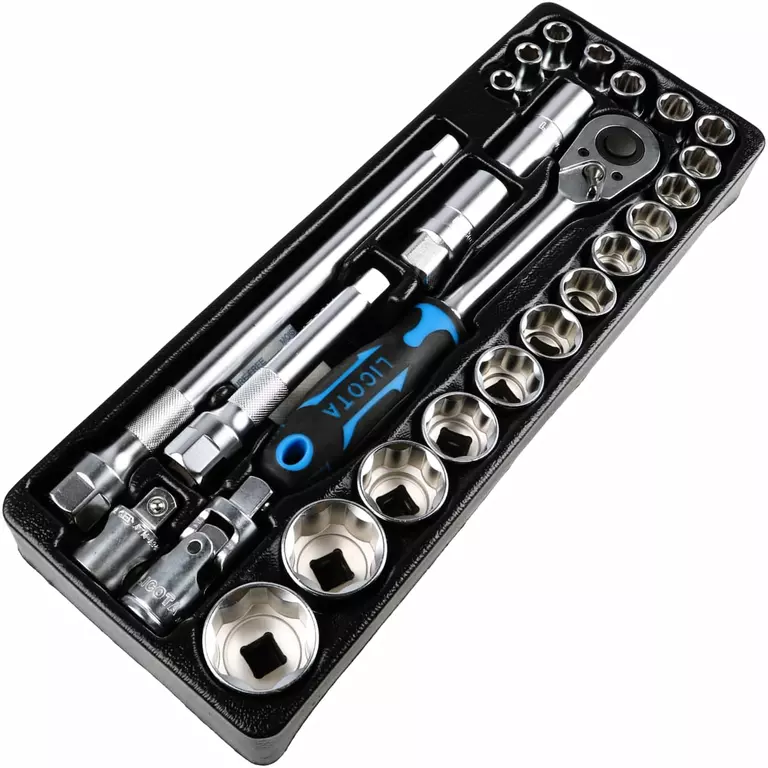 Licota ACK-384001 Набор торцевых головок 1/2" в ложементе 8 - 32 мм, 25 пр.