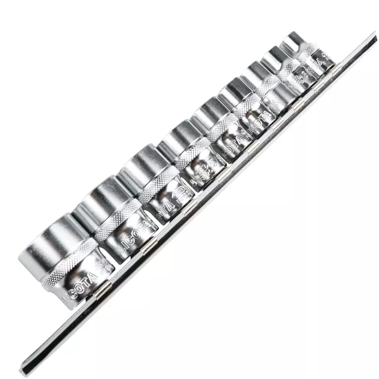 Licota TBS-22004 Набор торцевых головок 3/8" 12 гр. 5/16"-13/16" 9пр. на линейке
