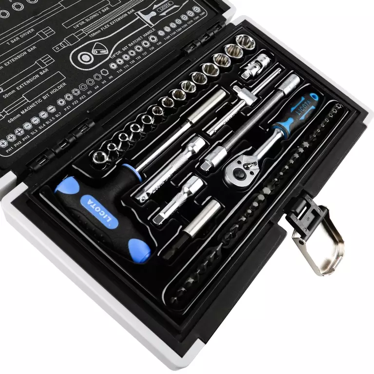 Licota ALK-0002 Набор торцевых головок 1/4" 50пр super lock