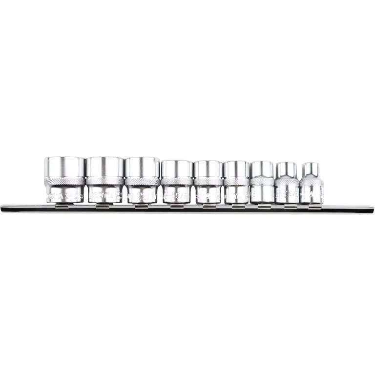 Licota TBS-22004 Набор торцевых головок 3/8" 12 гр. 5/16"-13/16" 9пр. на линейке