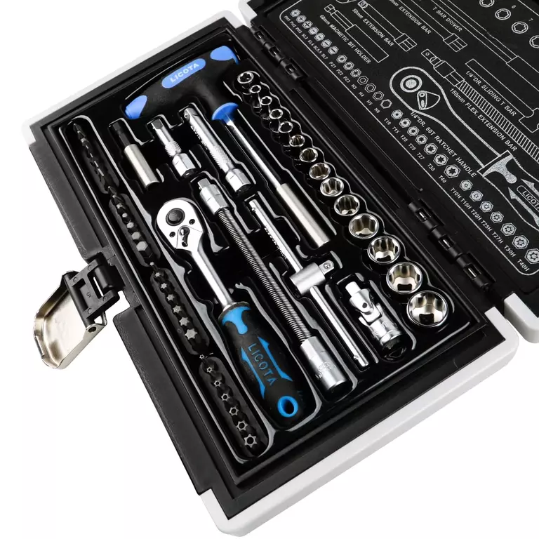 Licota ALK-0002 Набор торцевых головок 1/4" 50пр super lock