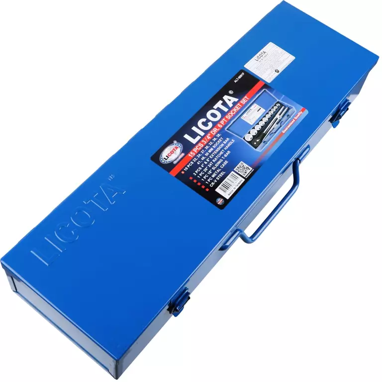 Licota ALT-6001F Набор торцевых головок 3/4", 6гр., 22-50 мм, 15пр.