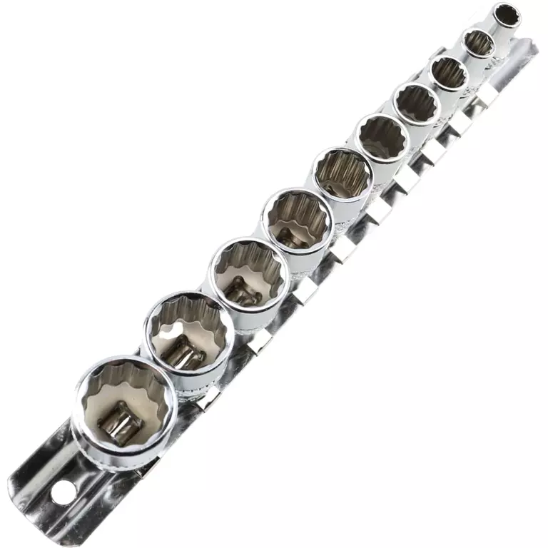 Licota TBS-22001 Набор торцевых головок 1/4" 12 гр. 5-14 мм 10пр. на линейке