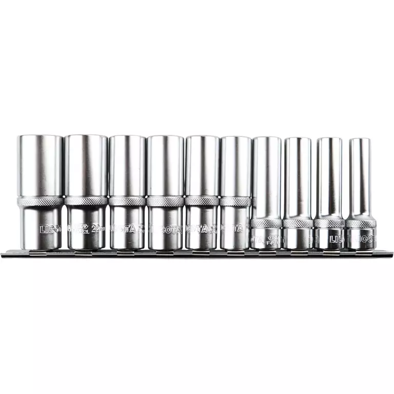 Licota TBS-23005 Набор глубоких торцевых головок 1/2" 12 гр. 10-24 мм 10пр. на линейке