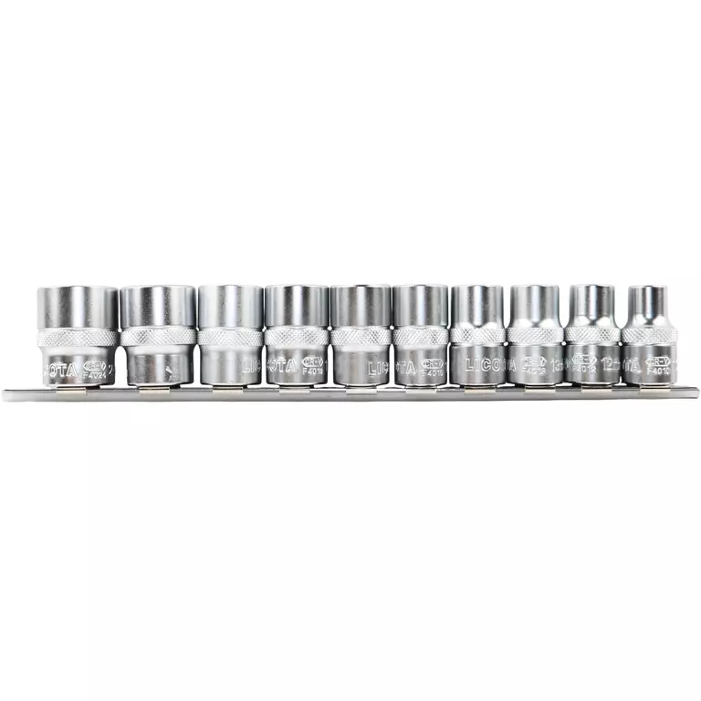 Licota TBS-22005 Набор торцевых головок 1/2" 12 гр. 10-24 мм 10пр. на линейке