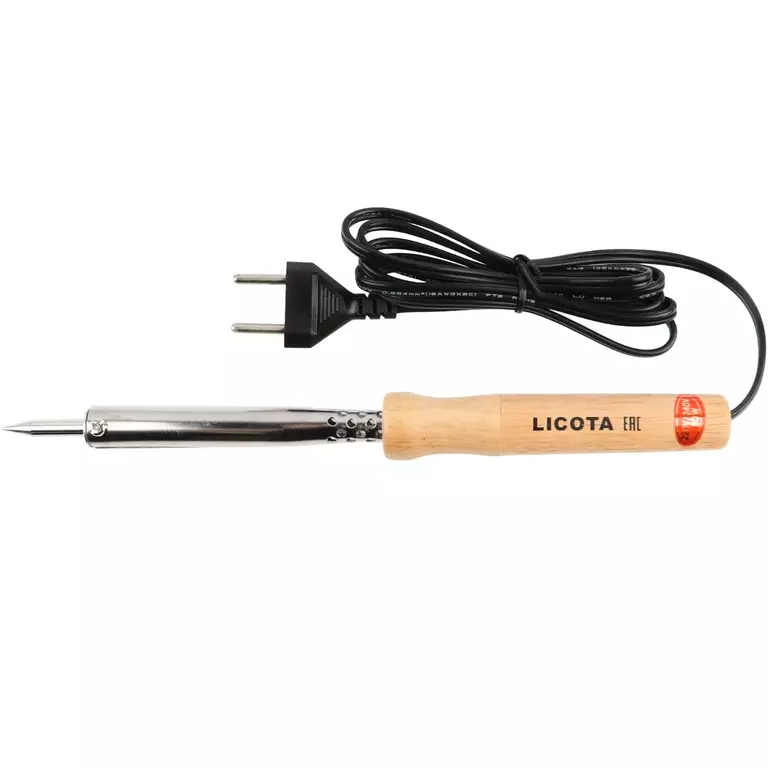 Licota AET-6006ED Паяльник с деревянной ручкой, 80 Вт, 220 В Licota AET-6006ED Паяльник с деревянной ручкой, 80 Вт, 220 В