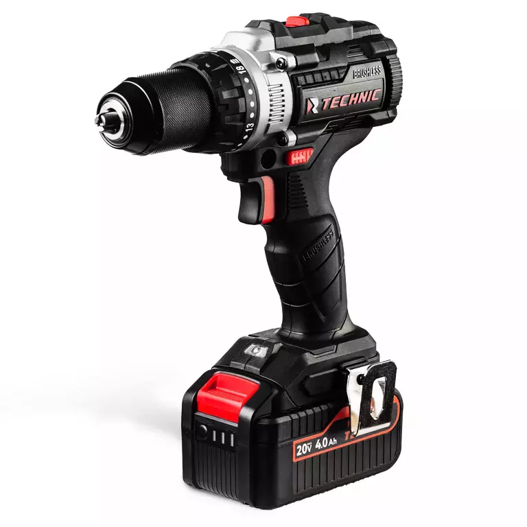 Дрель-шуруповерт ударная аккумуляторная RUNTEC TECHNIC 13 мм, 20В, 2*4Ач, 100Нм