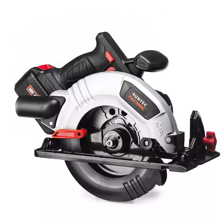 Пила циркулярная аккумуляторная RUNTEC TECHNIC 190*30 мм, 20В, 2*4Ач, 1000Вт