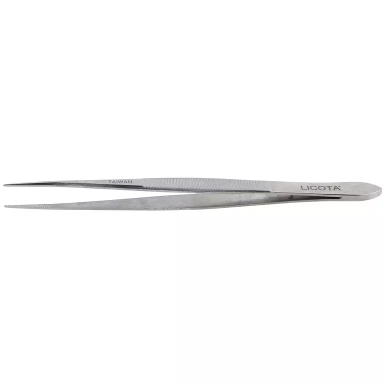 Licota AET-7114 Пинцет прямой, рифленый 115 мм