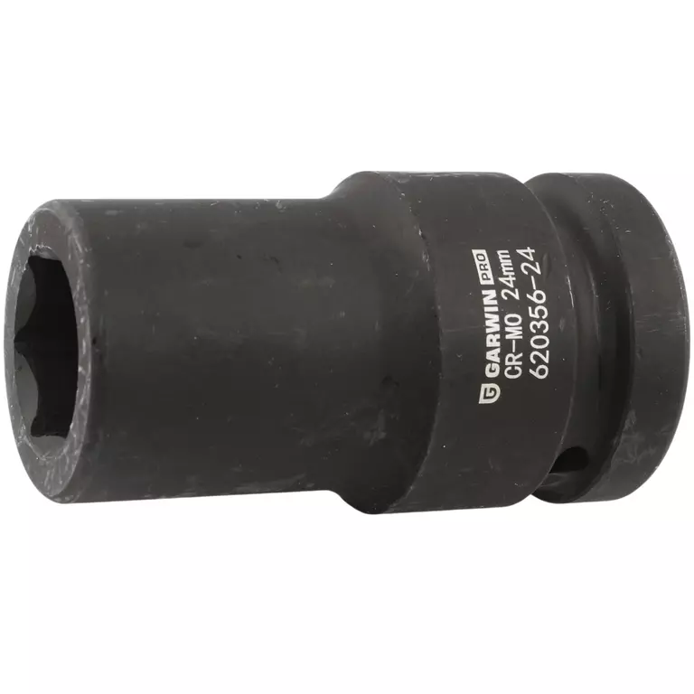 GARWIN PRO 620356-24 Головка торцевая ударная глубокая 1", 6 гр., 24 мм