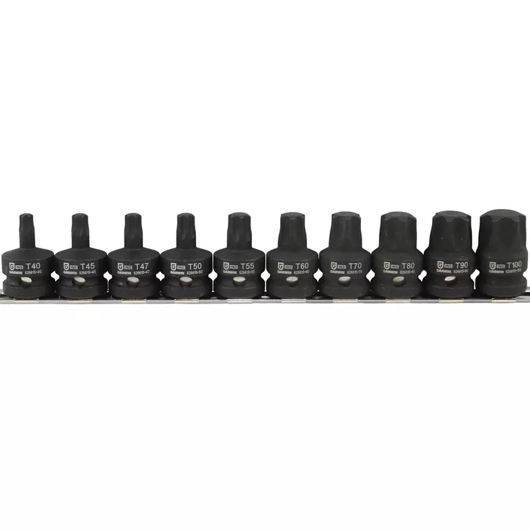 Набор ударных головок 1/2" 10 пр. TORX 40-100 мм, L= 38.1 mm