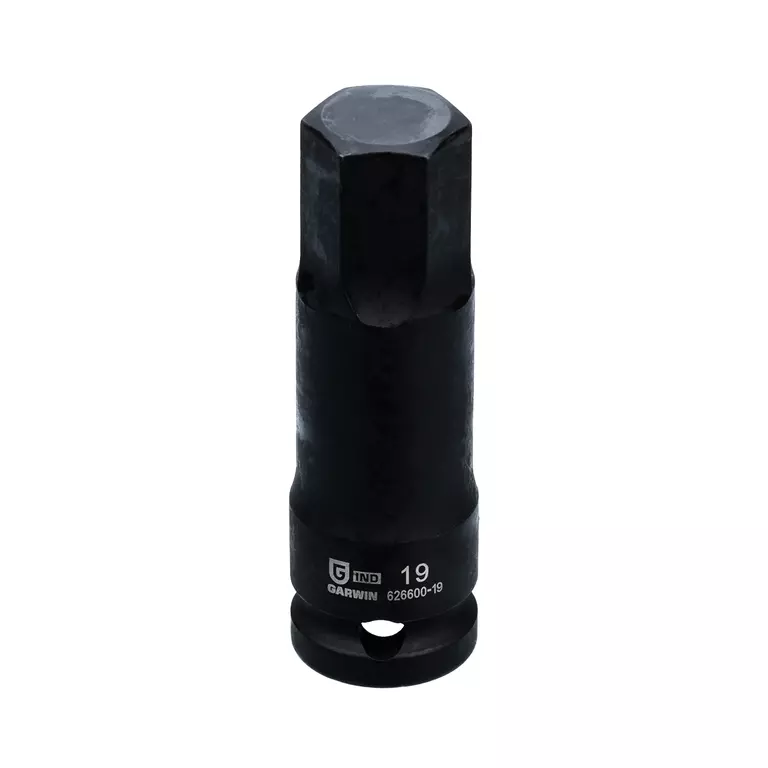 Головка торцевая ударная HEX 1/2" 19 мм L=78 мм Головка торцевая ударная HEX 1/2" 19 мм L=78 мм