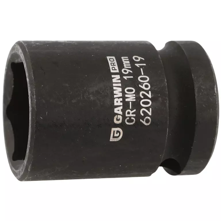 GARWIN PRO 620260-19 Головка торцевая ударная 1/2", 6 гр., 19 мм
