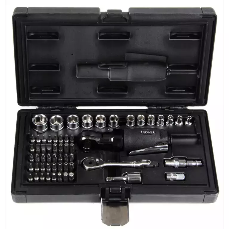 Licota PAR-03017NK Пневмотрещотка 2в1 3/8" 34 Нм (3,5 кГм), в наборе, 59пр.