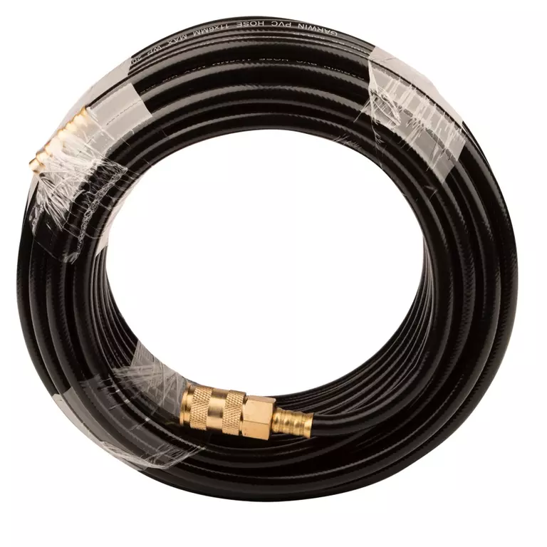 Шланг ПВХ (PVC) 6*11, 15 м, черный, БРС в комплекте