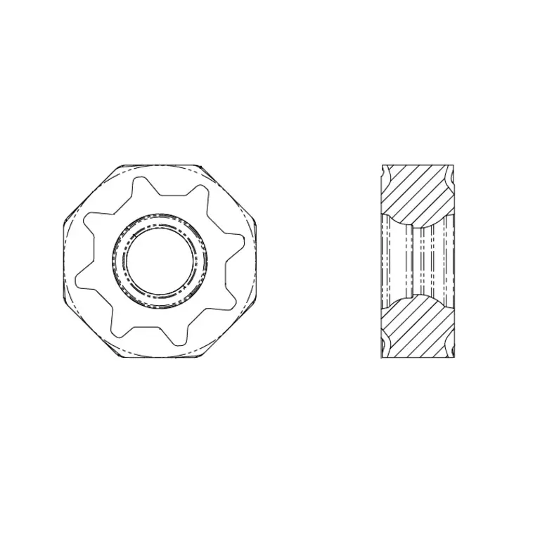 Пластина фрезерная для фрезы GMF40, для обработки чугуна