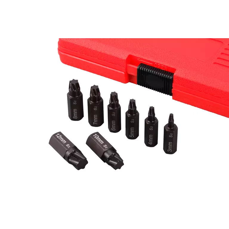 Licota ATF-6200 Набор экстракторов для болтов Torx и других профилей, 8 предметов