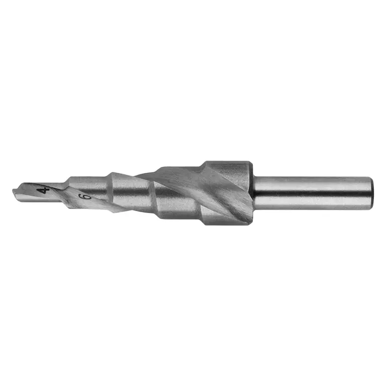 GARWIN 102580-4-12-5 Сверло ступенчатое 4,0-12,0 мм, 5 ступеней, HSS-Co5, со спиральной канавкой