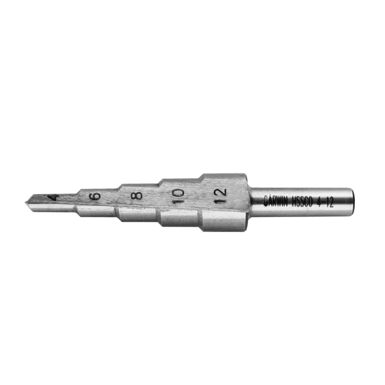 GARWIN 102560-4-12-5 Сверло ступенчатое 4,0-12,0 мм, 5 ступеней, HSS-Co5 GARWIN 102560-4-12-5 Сверло ступенчатое 4,0-12,0 мм, 5 ступеней, HSS-Co5