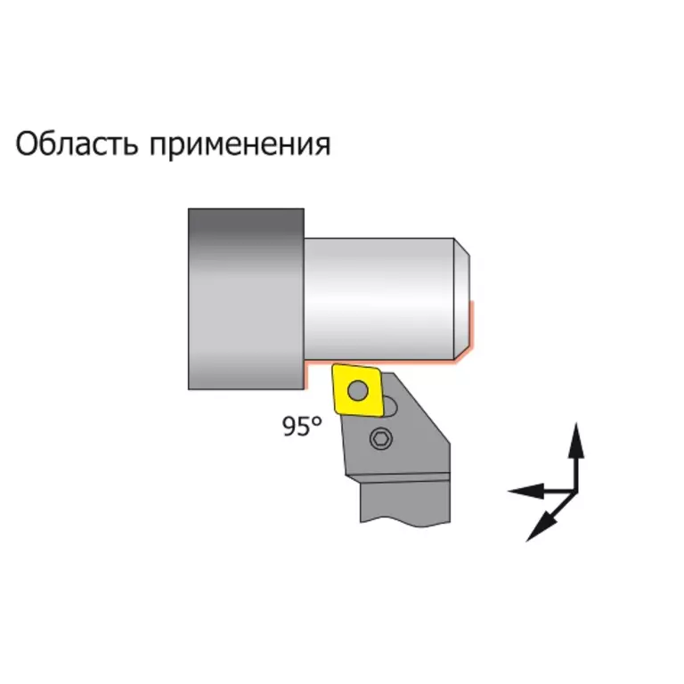 Державка токарная PCLNR 2525 M12C для пластин CNM. 1204.., правая