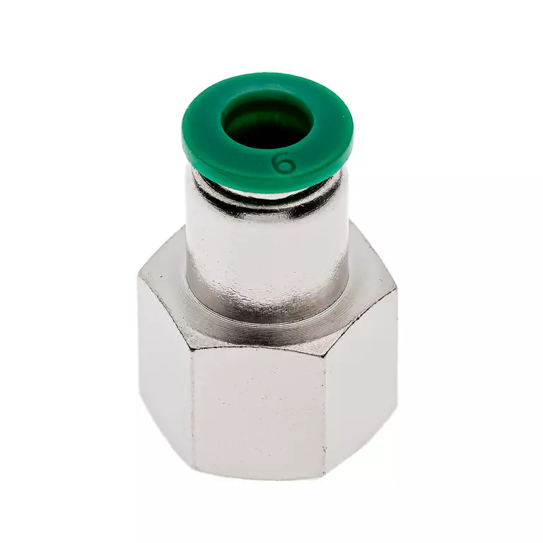 GARWIN PRO 808520-6-14-0 Цанговый разъем F1/4" 6 мм, с уплотнением, пластм. корпус