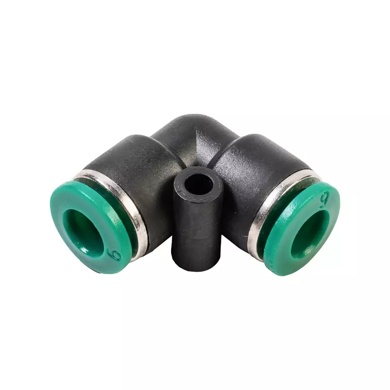 GARWIN PRO 808550-Г-6-6 Фитинг угловой цанговый 6 мм, пластм. корпус