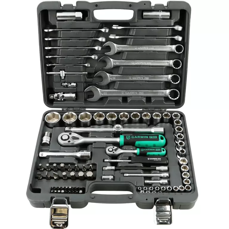 GARWIN 641045 Набор ручных инструментов 1/4" и 1/2" 6 гр. 89 предметов