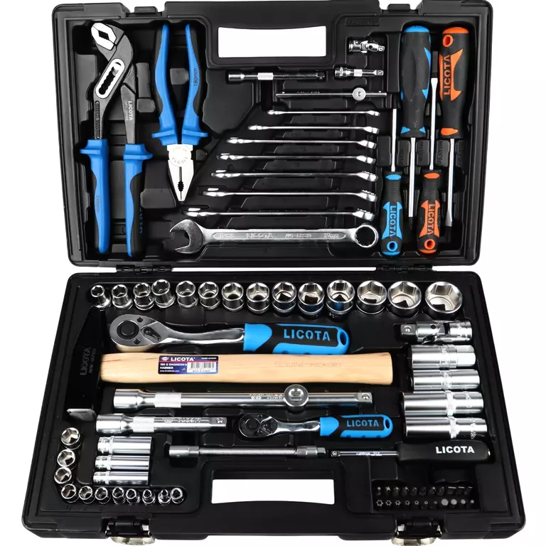 Licota ALK-8016F Набор инструмента 1/4" и 1/2" 6гр. 81 предмет