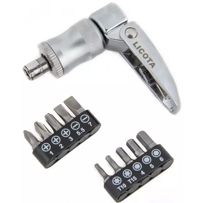 Licota ABD-033K2 Отвертка трещоточная со сменными вставками 1/4", 12 пр.