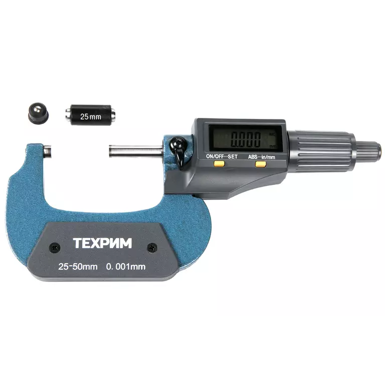 ТЕХРИМ T050012 Микрометр МКЦ-50, 50 мм - 0,001, ГОСТ 6507-90
