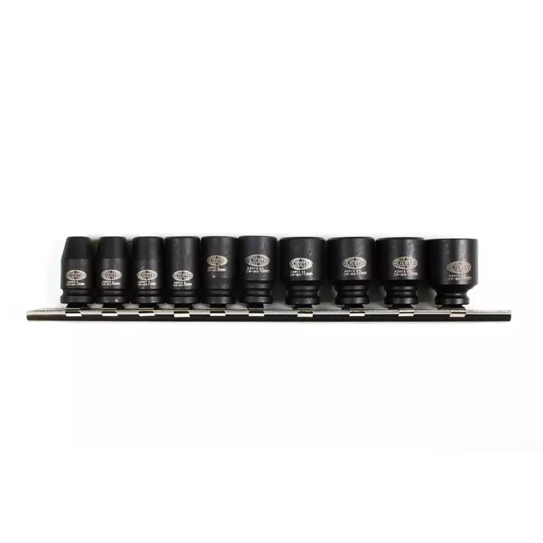 Licota ASA-21001 Набор ударных головок 1/4" 10 пр., 5-14 мм, на линейке