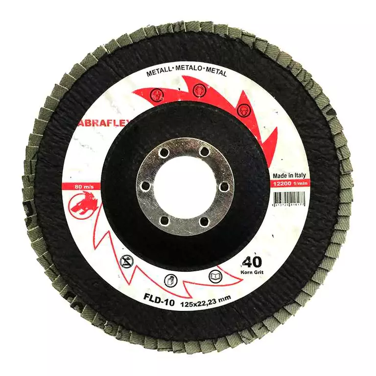 Abraflex УТ0007776 Круг лепестковый торцевой 125х22 FLD-10 P80